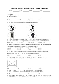 贵州省遵义市2023-2024学年八年级下学期期末数学试卷(含答案)