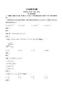 辽宁省丹东市东港市2023-2024学年七年级下学期期中考试数学试卷(含解析)