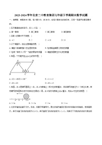 2023-2024学年北京二中教育集团七年级下学期期末数学试题（含详细答案解析）