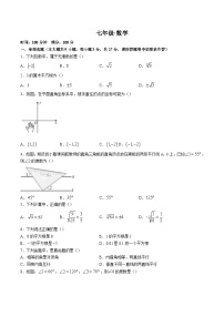 新疆克孜勒苏柯尔克孜自治州2023-2024学年七年级下学期4月期中考试数学试卷(含答案)