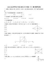2023-2024学年辽宁省大连九中八年级（下）期中数学试卷（含答案）