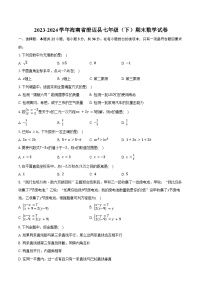 2023-2024学年海南省澄迈县七年级（下）期末数学试卷（含答案）