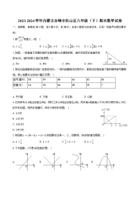 2023-2024学年内蒙古赤峰市松山区八年级（下）期末数学试卷（含答案）