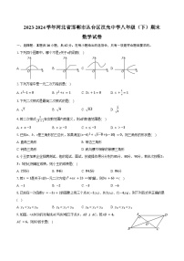 2023-2024学年河北省邯郸市丛台区汉光中学八年级（下）期末数学试卷（含解析）