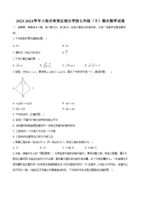 2023-2024学年上海市奉贤区部分学校七年级（下）期末数学试卷（含详细答案解析）