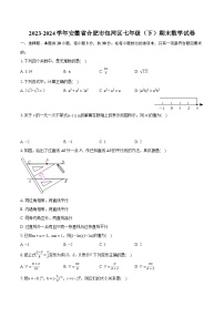 2023-2024学年安徽省合肥市包河区七年级（下）期末数学试卷（含详细答案解析）