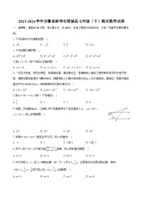 2023-2024学年安徽省蚌埠市固镇县七年级（下）期末数学试卷（含详细答案解析）