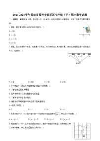 2023-2024学年福建省福州市长乐区七年级（下）期末数学试卷（含详细答案解析）