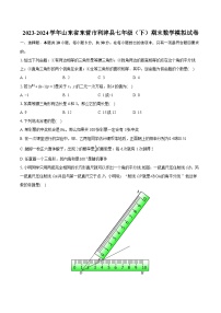 2023-2024学年山东省东营市利津县七年级（下）期末数学模拟试卷(含详细答案解析)