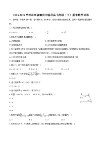 2023-2024学年山东省德州市临邑县七年级（下）期末数学试卷(含详细答案解析)