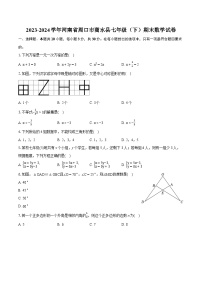 2023-2024学年河南省周口市商水县七年级（下）期末数学试卷(含详细答案解析)