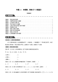 专题1.2 数轴【四大题型】-最新七年级数学上册重点题型和专项训练系列（浙教版）