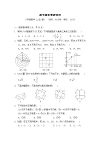 数学北师大版八上 期中综合素质评价试卷