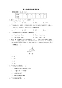 湘教版数学八上 第一学期期末学情评估