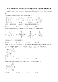 2023-2024学年北京市北京市十一学校八年级下学期期末数学试题（含详细答案解析）