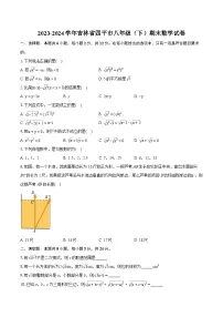 2023-2024学年吉林省四平市八年级（下）期末数学试卷（含详细答案解析）