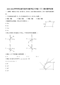 2023-2024学年河北省石家庄市新华区八年级（下）期末数学试卷（含详细答案解析）