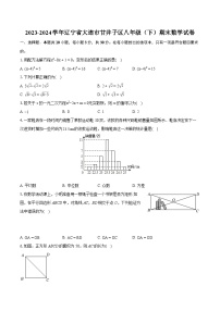 2023-2024学年辽宁省大连市甘井子区八年级（下）期末数学试卷（含详细答案解析）