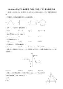 2023-2024学年辽宁省沈阳市于洪区八年级（下）期末数学试卷（含详细答案解析）