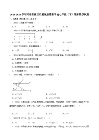 2023-2024学年河南省商丘市虞城县春来学校七年级（下）期末数学试卷