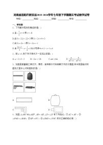 河南省洛阳市新安县2023-2024学年七年级下学期期末考试数学试卷(含答案)