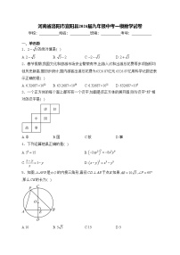 河南省洛阳市宜阳县2024届九年级中考一模数学试卷(含答案)