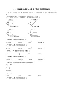 初中数学第5章 一次函数5.3 一次函数精品当堂检测题