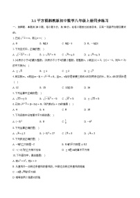 初中数学湘教版八年级上册3.1 平方根精品课时训练