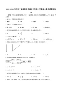 2022-2023学年辽宁省沈阳市铁西区八年级上学期期中数学试题及答案