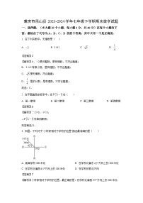 [数学][期末]重庆市巫山县2023-2024学年七年级下学期期末试题(解析版)