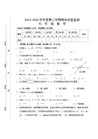 广东省汕头市澄海区2023-2024学年七年级下学期期末考试数学试题