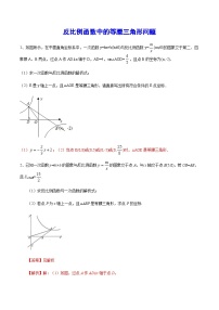 初中数学中考复习专题满分秘籍讲义练习 反比例函数中的等腰三角形问题