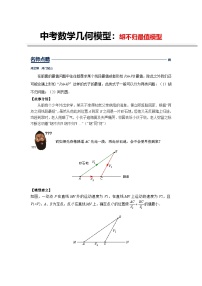 初中数学中考复习专题满分秘籍讲义练习 胡不归最值模型提升