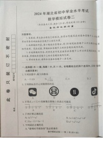 2024年湖北省十堰市实验中学教联体九年级第二次模拟考数学试题