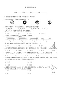 浙教版数学八年级上册 期末综合测试卷