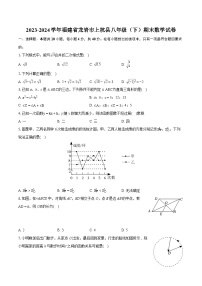 2023-2024学年福建省龙岩市上杭县八年级（下）期末数学试卷（含详细答案解析）