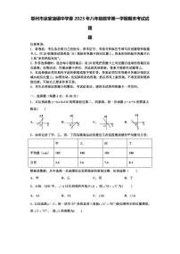 鄂州市涂家垴镇中学春2023年八年级数学第一学期期末考试试题【含解析】