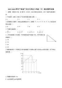 2023-2024学年广东省广州市天河区八年级（下）期末数学试卷（含详细答案解析）