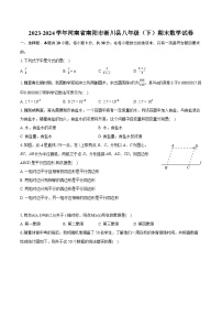 2023-2024学年河南省南阳市淅川县八年级（下）期末数学试卷（含详细答案解析）