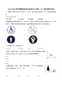 2023-2024学年湖南省娄底市娄星区八年级（下）期末数学试卷（含详细答案解析）