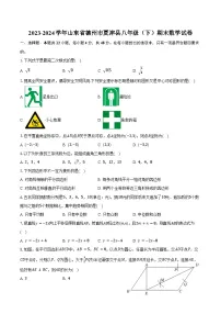 2023-2024学年山东省德州市夏津县八年级（下）期末数学试卷（含答案）