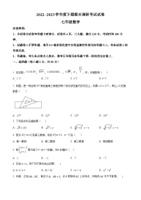 河南省信阳市2022-2023学年七年级下学期期末数学试题（原卷版+解析版）