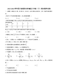 2023-2024学年四川省绵阳市梓潼县八年级（下）期末数学试卷（含详细答案解析）