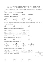 2023-2024学年广西贵港市桂平市八年级（下）期末数学试卷（含详细答案解析）