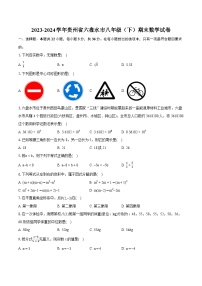 2023-2024学年贵州省六盘水市八年级（下）期末数学试卷（含详细答案解析）