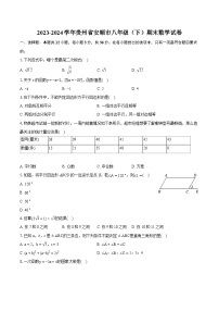 2023-2024学年贵州省安顺市八年级（下）期末数学试卷（含详细答案解析）