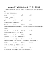 2023-2024学年海南省海口市八年级（下）期中数学试卷（含详细答案解析）
