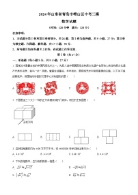 2024年山东省青岛市崂山区中考三模数学试题（原卷版+解析版）