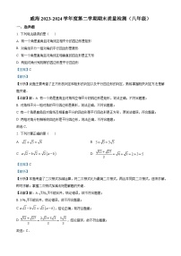 山东省威海市2023-2024学年八年级下学期期末数学试题（解析版）