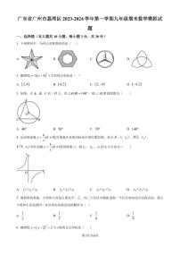 广州市荔湾区2023-2024学年九年级上学期期末数学模拟试题